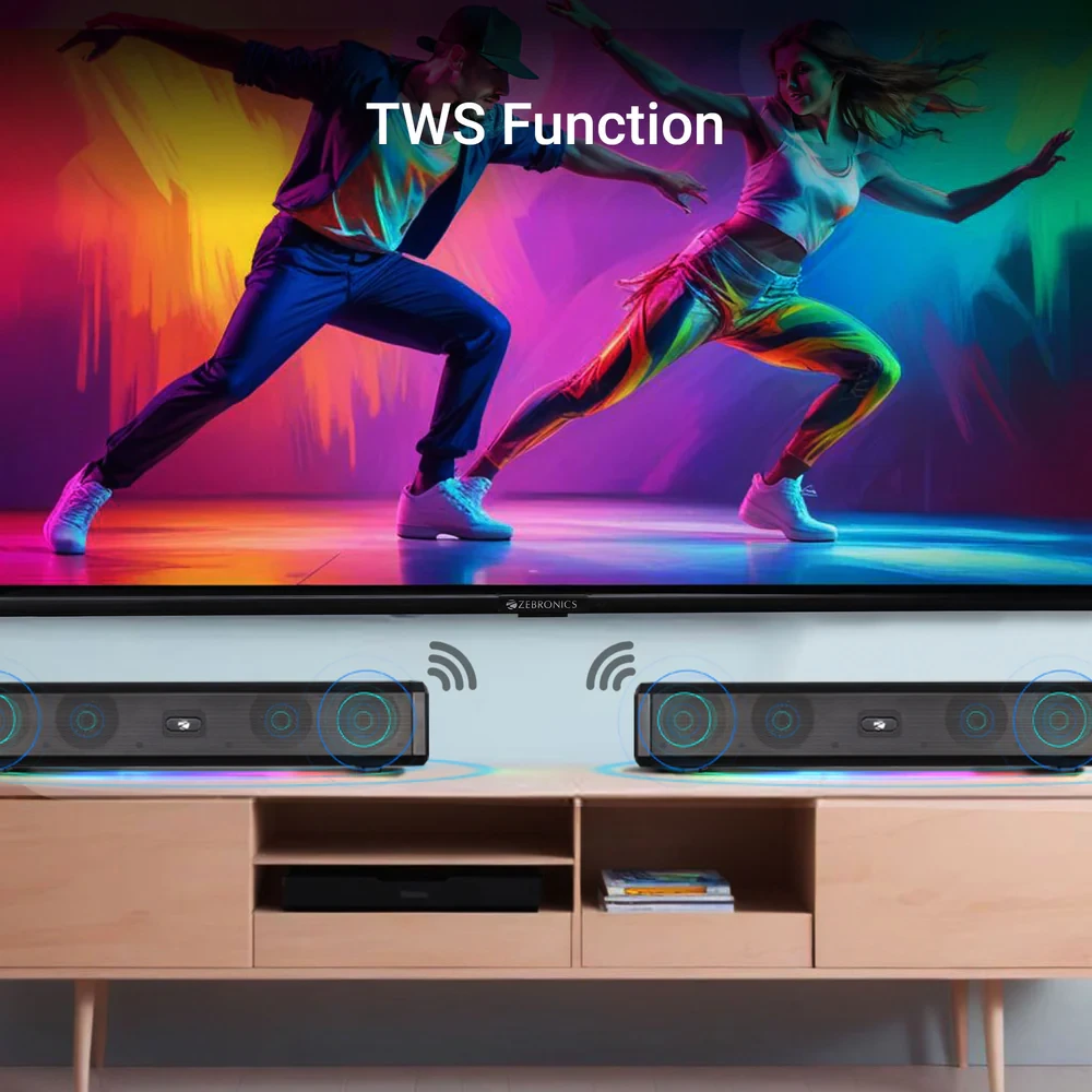 Zebronics Bluetooth Speaker Mini Soundbar RGB VITABAR 150 view 5